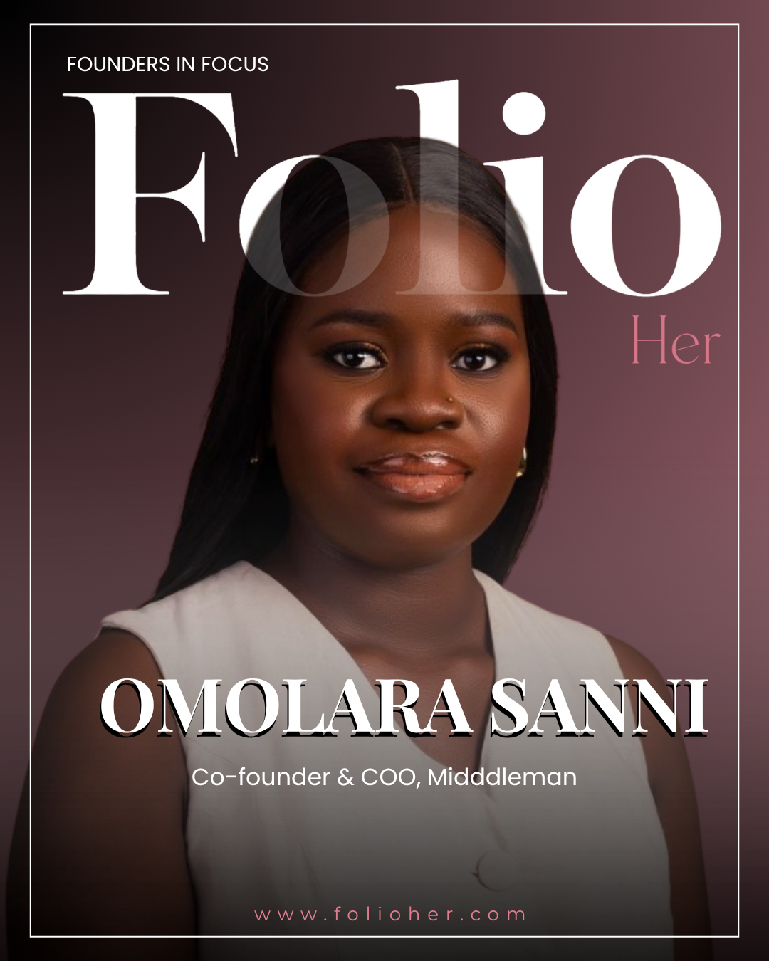 Omolara Sanni, Co-founder and COO of Midddleman